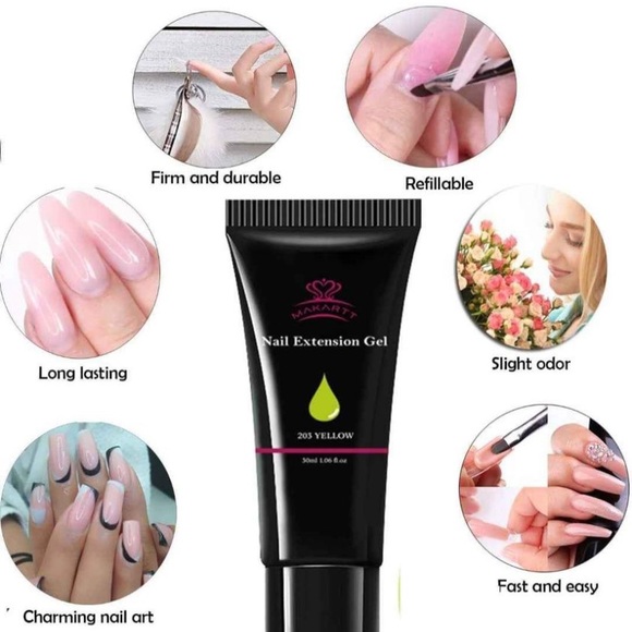 NEW Poly Nail Gel Kit Rainbow Color - Picture 3 of 6